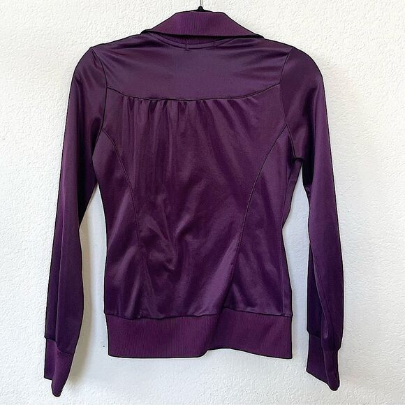 Purple Satin Track Jacket Vintage Limited Edition Madonna for H&M y2k size 2, XS - Picture 2 of 15